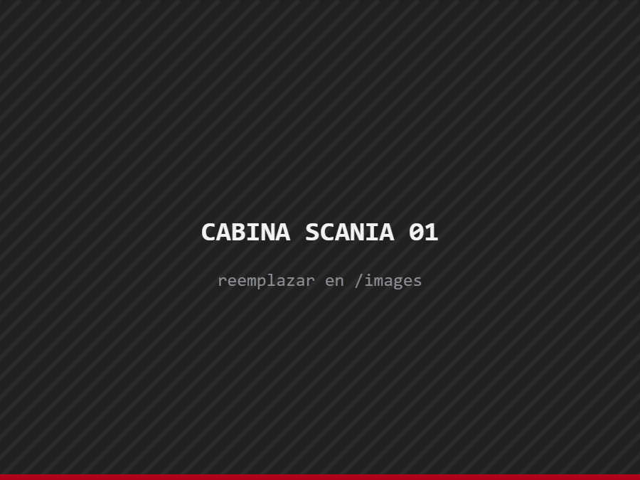 Cabina Scania usada importada de Europa