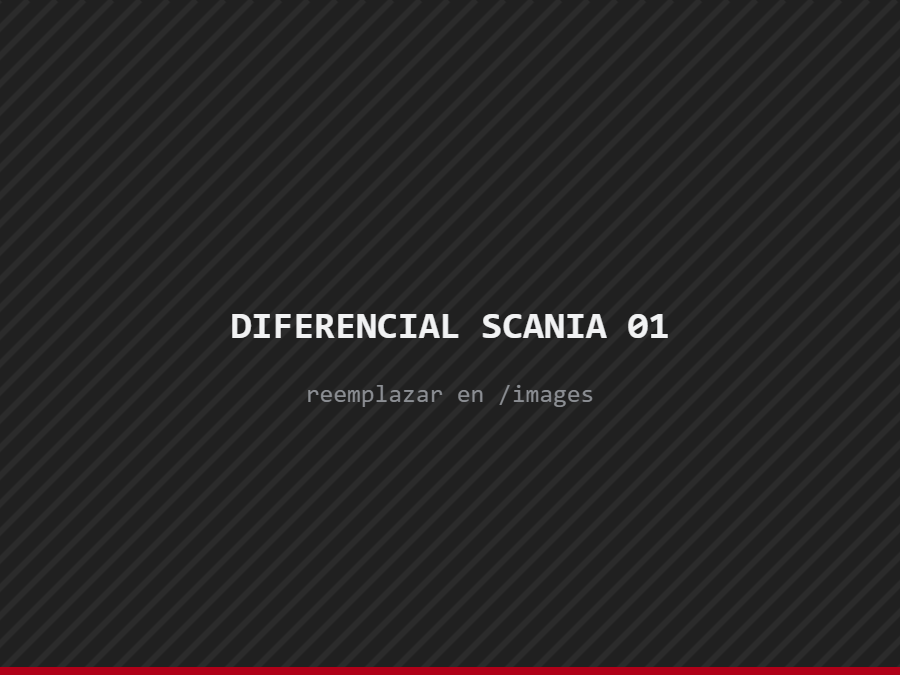 Diferencial Scania usado importado de Europa
