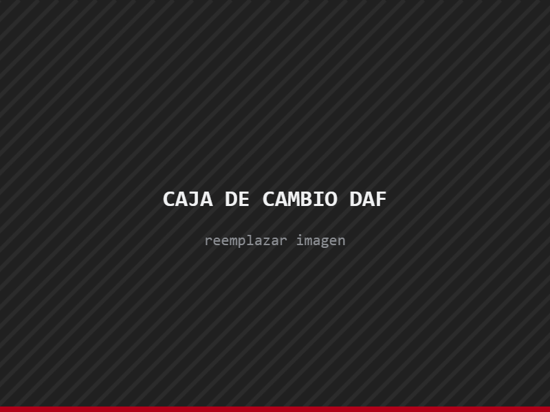 Caja de cambio de camión DAF